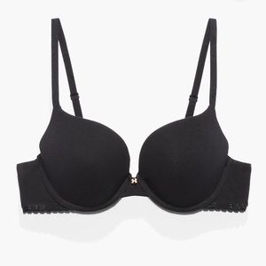 Savage X Fenty Cotton Black T-Shirt Bra NWT